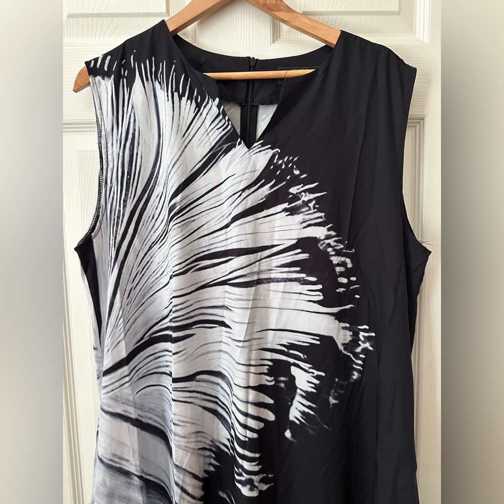 Studio EY Black and White Sleeveless Dress
